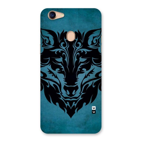 Black Artistic Wolf Back Case for Oppo F5 Youth